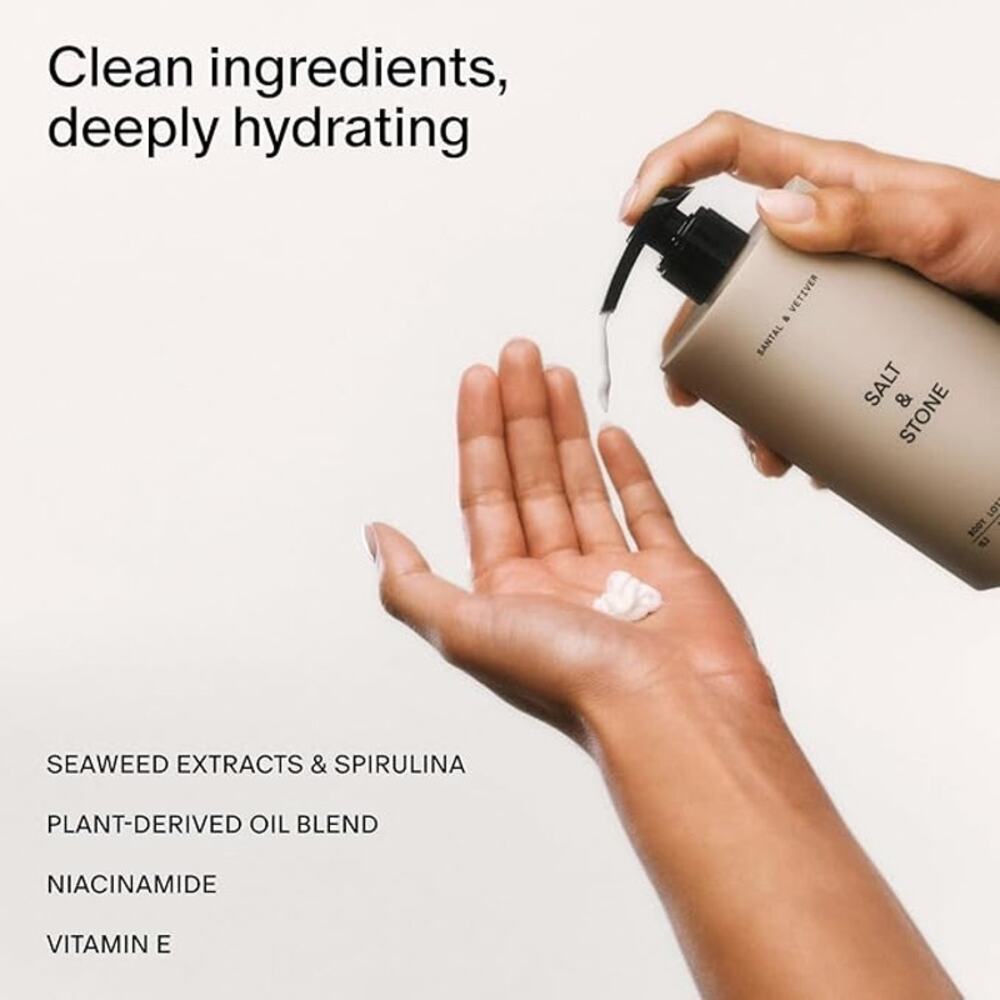 Salt & Stone Body Lotion for Women & Men Bergamot & Hinoki - Picture 2 of 6